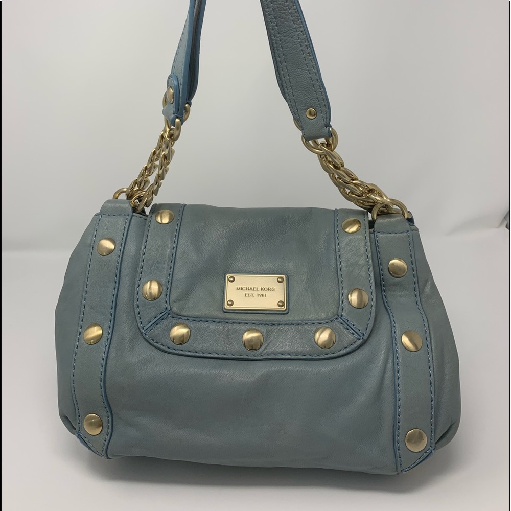 Auth MK Hobo Shoulder Bag all leather